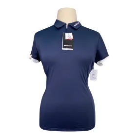 Ariat 'Bandera' 1/4 Zip Polo in Navy - Women's XL
