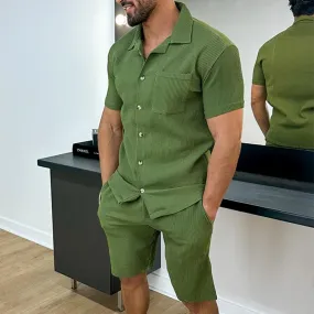 Aule Corduroy Shirt Set