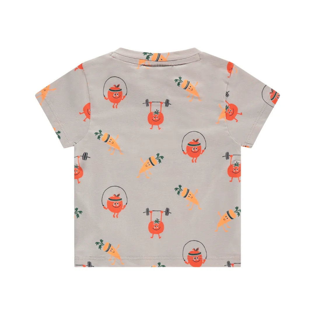 Baby Short Sleeve Tee - Veggie Workout by Babyface