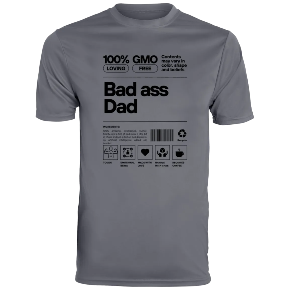 Bad Ass Dad -- Men's Moisture-Wicking Tee