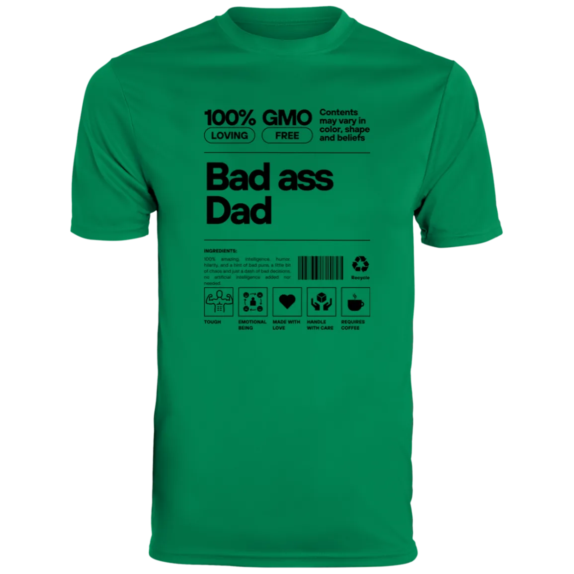 Bad Ass Dad -- Men's Moisture-Wicking Tee
