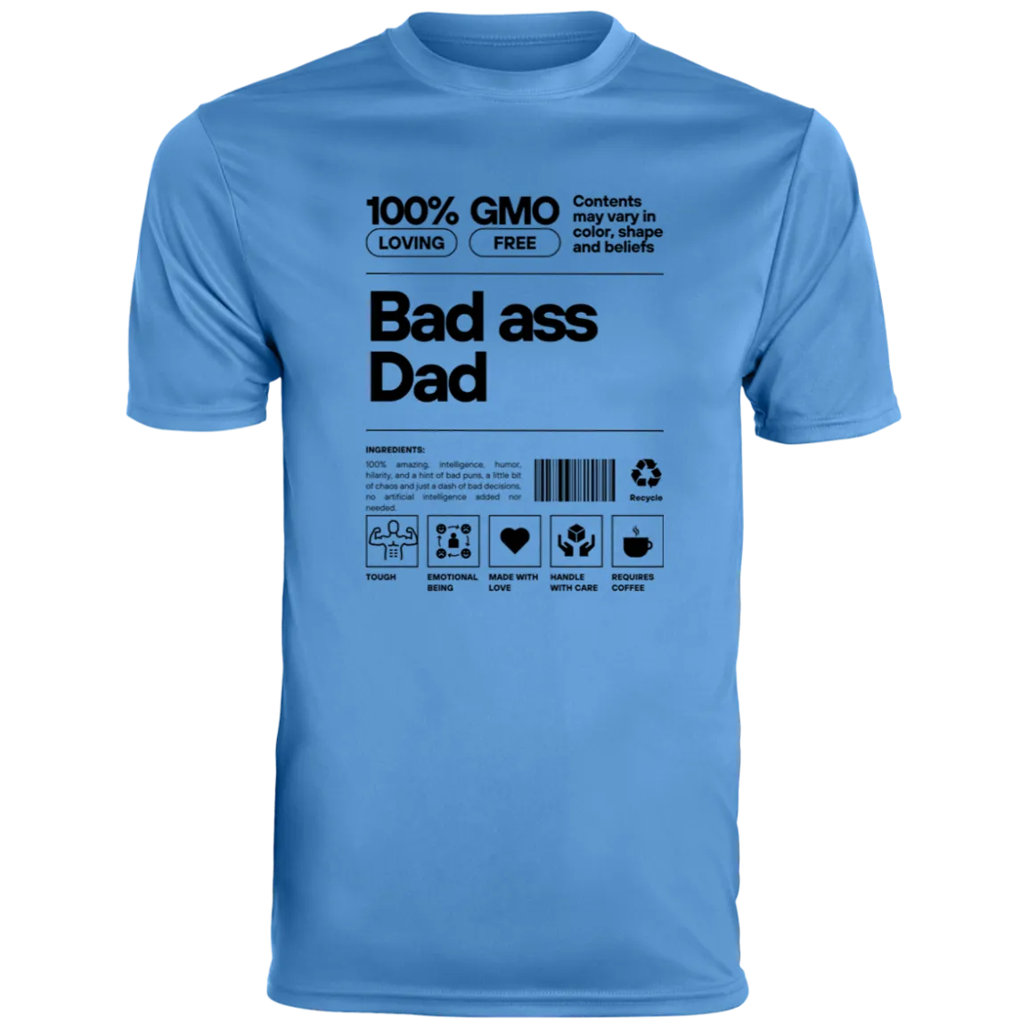 Bad Ass Dad -- Men's Moisture-Wicking Tee