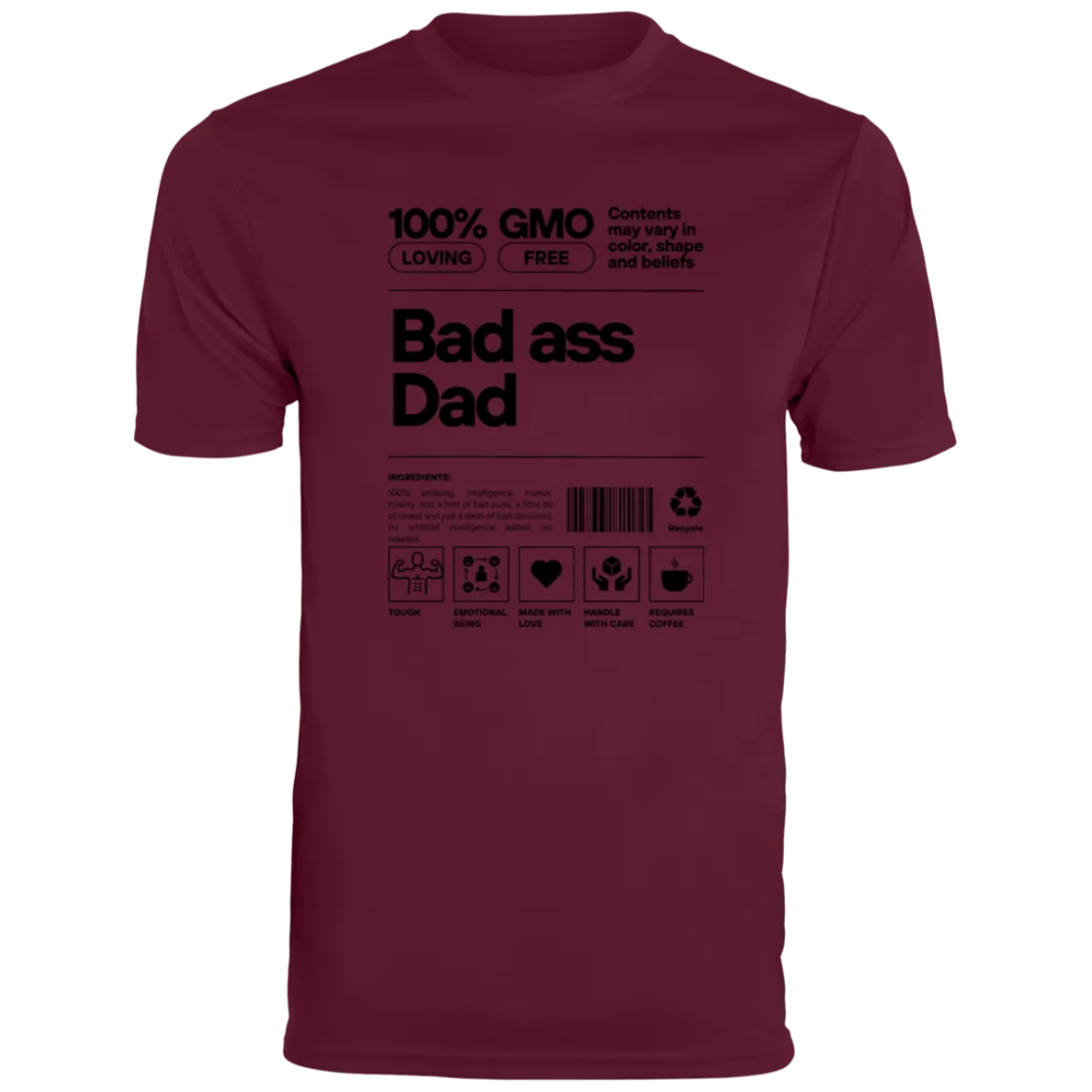 Bad Ass Dad -- Men's Moisture-Wicking Tee