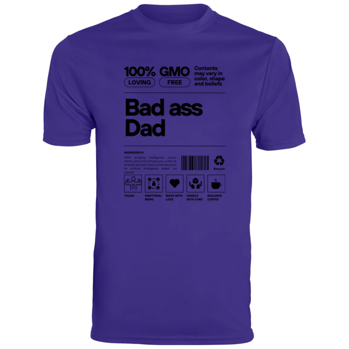 Bad Ass Dad -- Men's Moisture-Wicking Tee