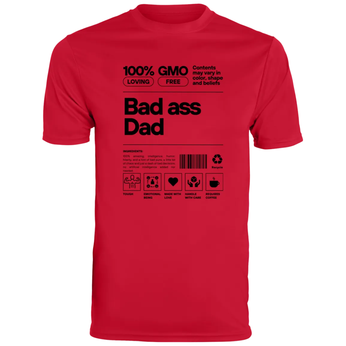 Bad Ass Dad -- Men's Moisture-Wicking Tee