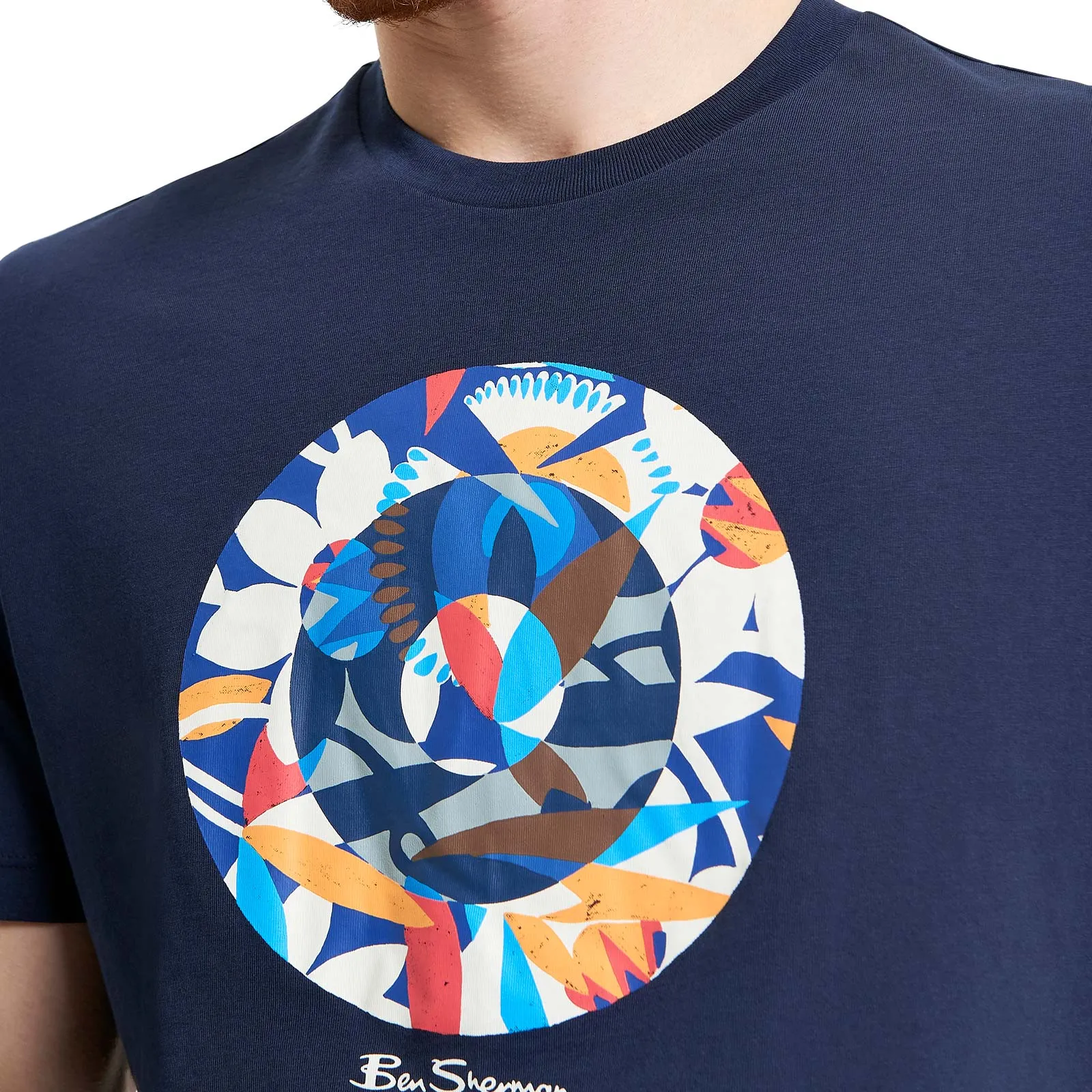 Ben Sherman Mens Tropical Target Short Sleeve T-Shirt