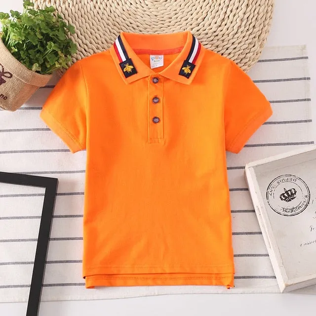 Boys Polo Shirts Short Sleeve Kids