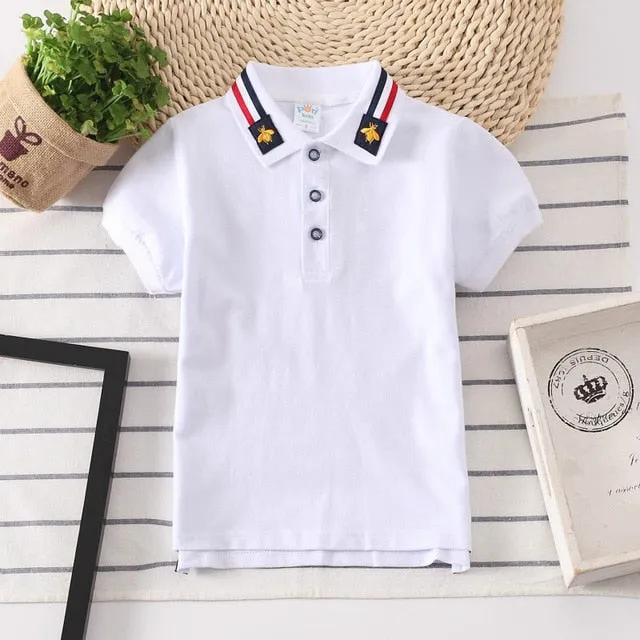 Boys Polo Shirts Short Sleeve Kids