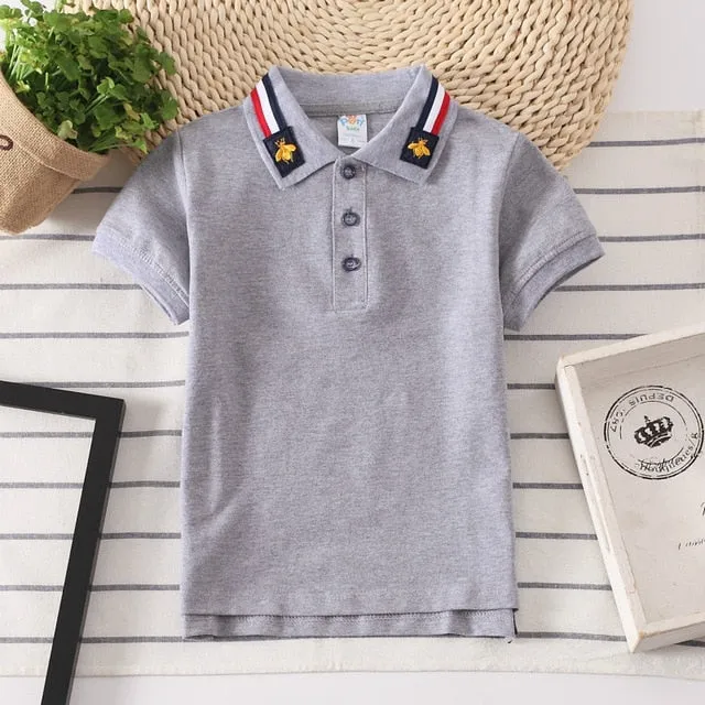 Boys Polo Shirts Short Sleeve Kids