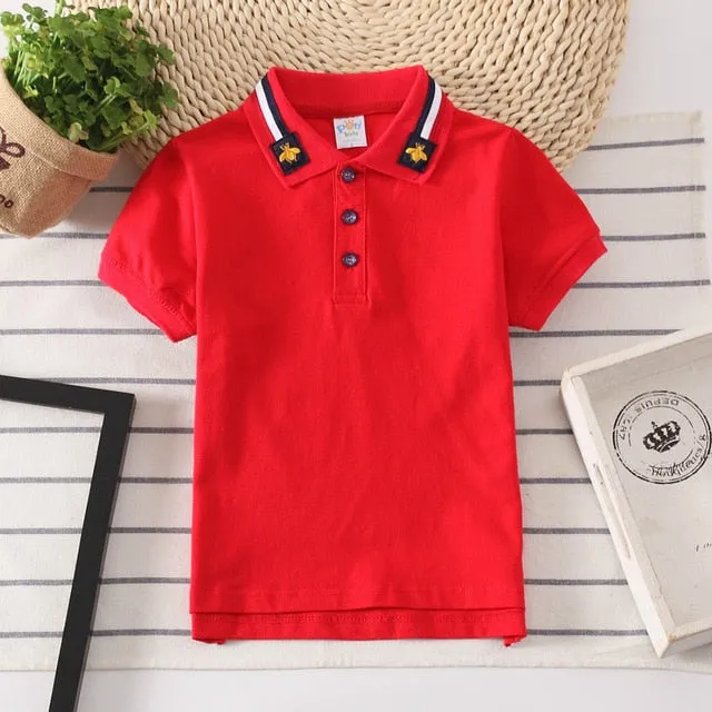 Boys Polo Shirts Short Sleeve Kids