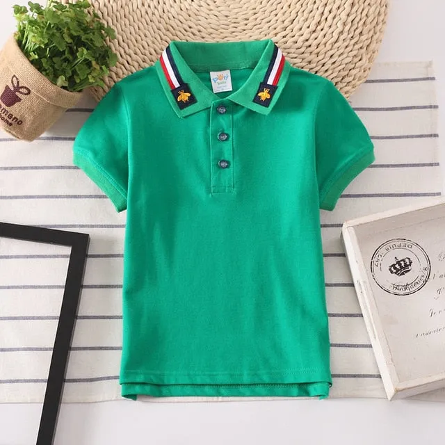 Boys Polo Shirts Short Sleeve Kids