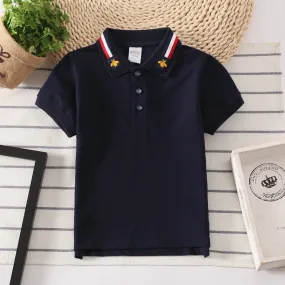 Boys Polo Shirts Short Sleeve Kids