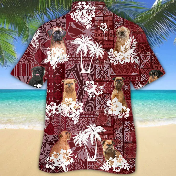 Brussels Griffon Hawaiian Shirt, Cute Summer Aloha Beach Shirt For Dog Lovers