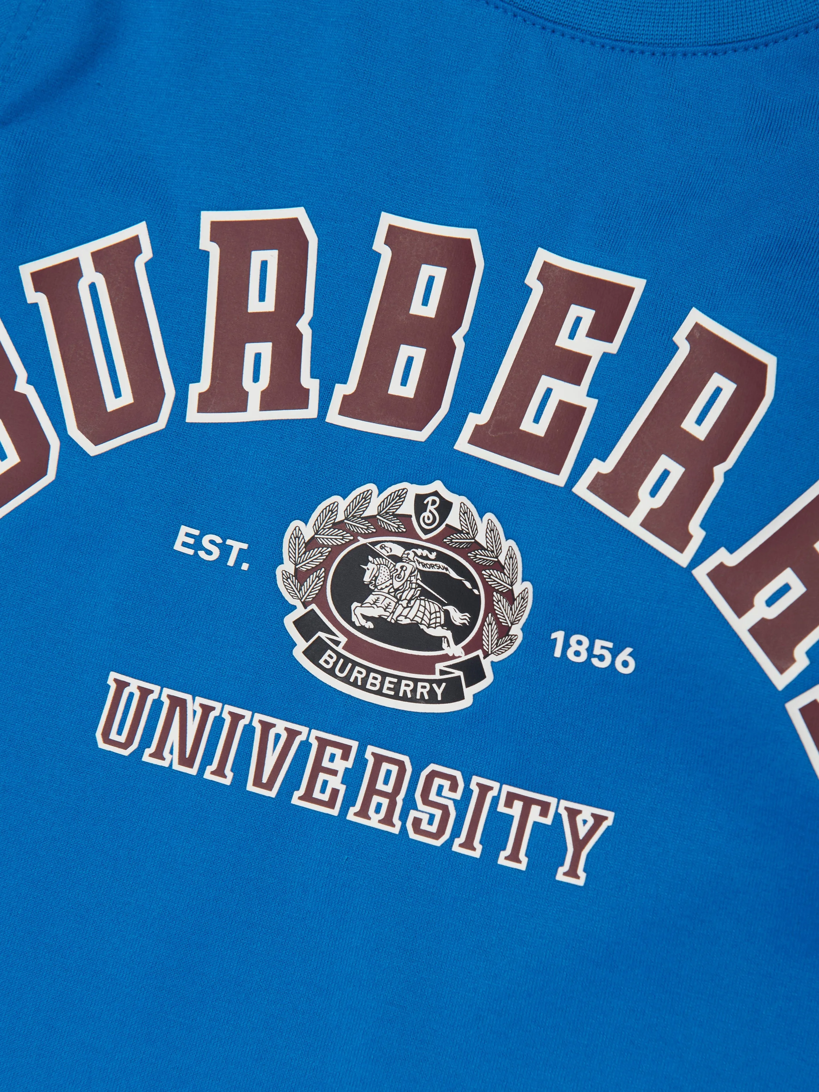 Burberry Baby Boys Mini Cedar College T-Shirt in Blue