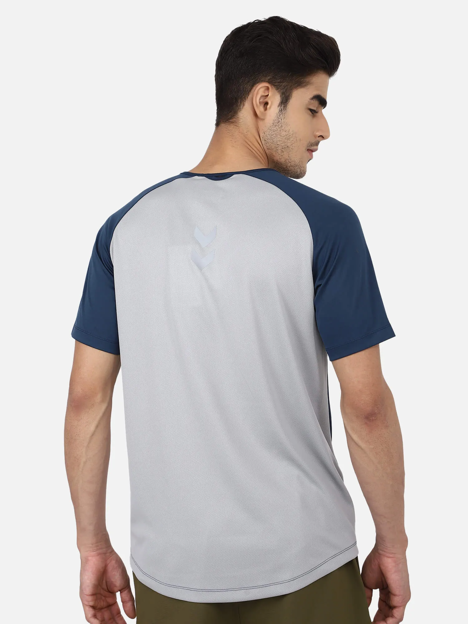 Calin Round Neck Half Sleeve Solid Regular fit Polyester T-shirt for Men Comfortable Breathable Fabric Stretchable for Everyday Use Ideal for Yoga Training Gym Running or Performance