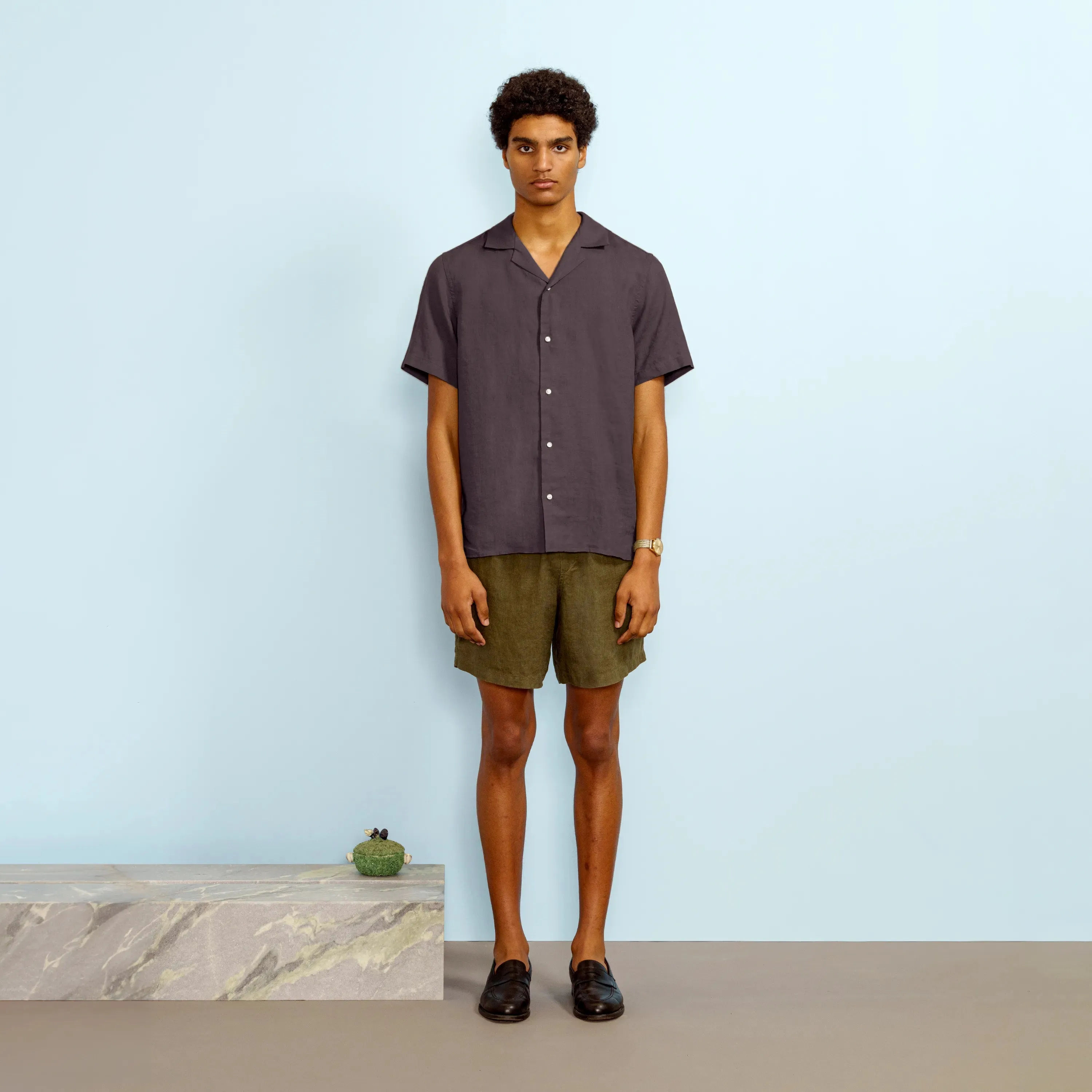 CAMP-COLLAR LINEN