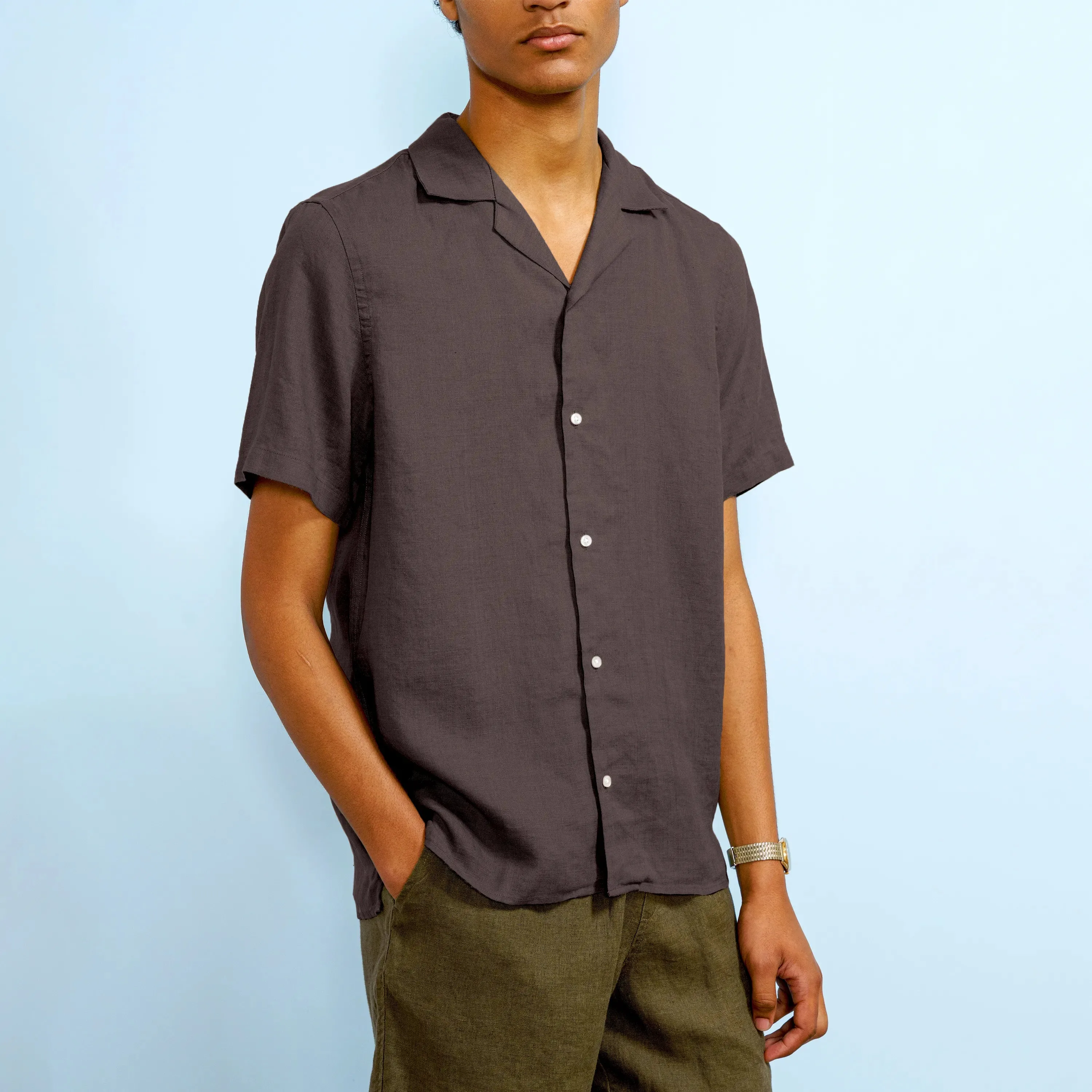 CAMP-COLLAR LINEN
