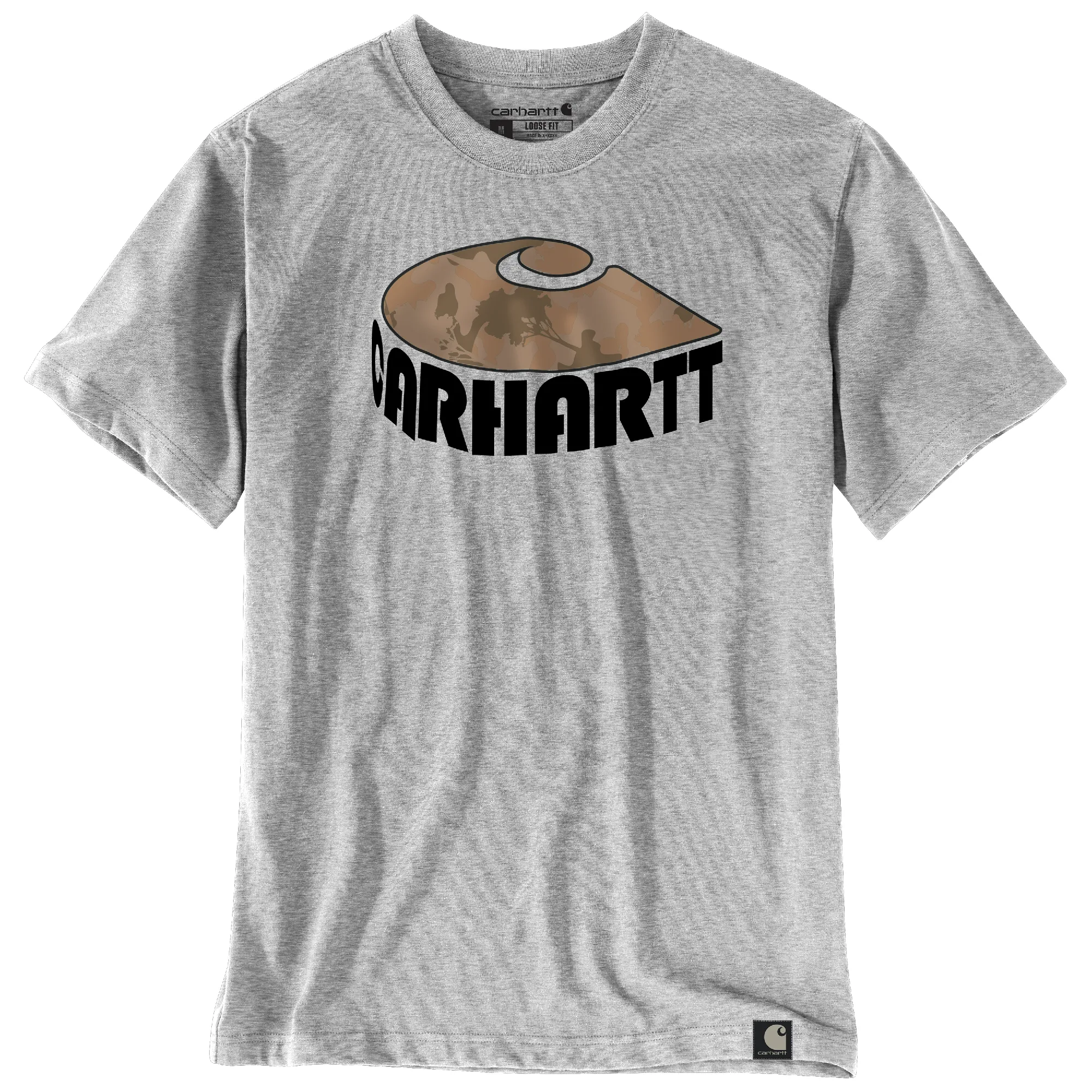 CARHARTT RELAXED FIT HEAVYWEIGHT SHORT-SLEEVE CAMO C GRAPHIC T-SHIRT 106155