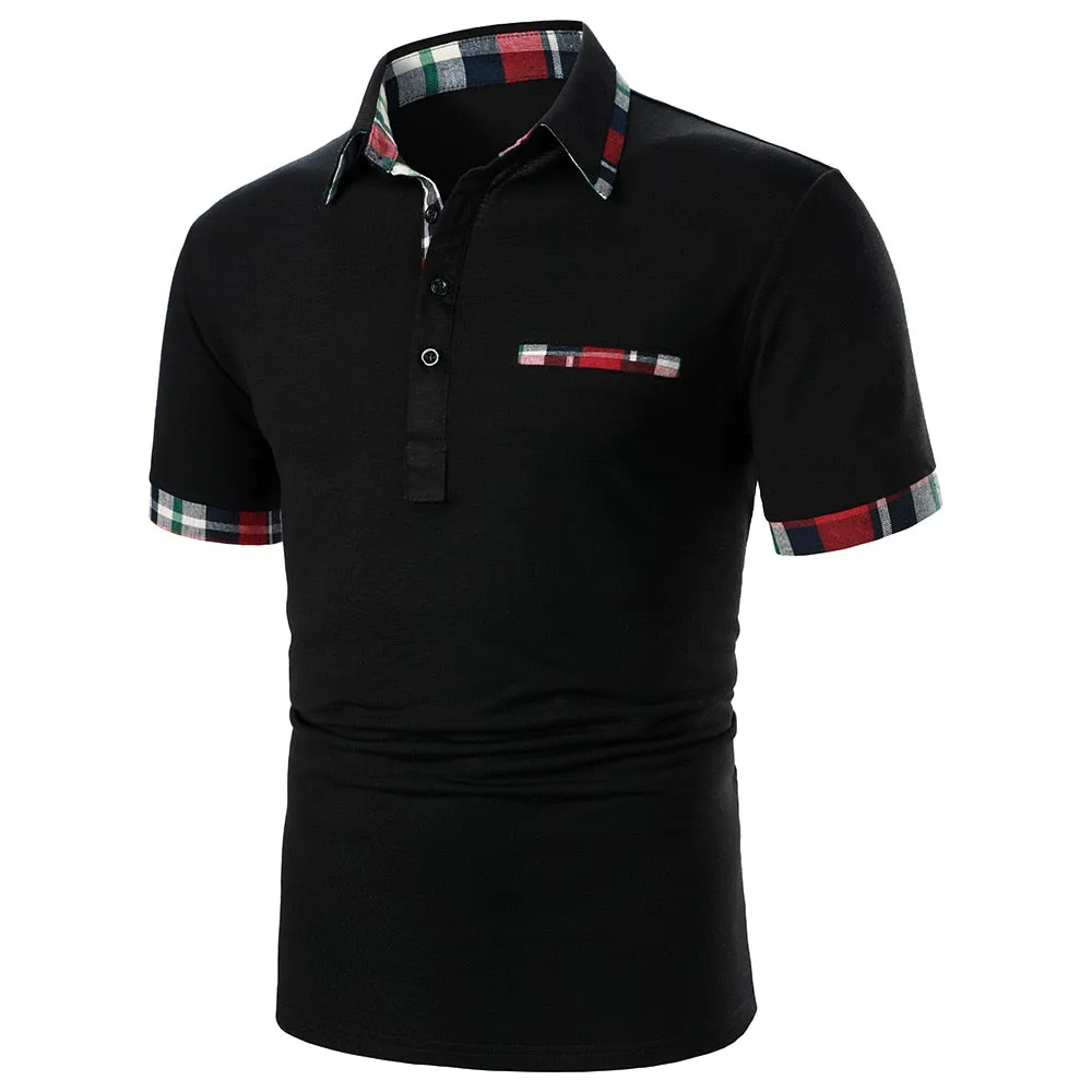 Casual Plaid Men's Short Sleeve Tee