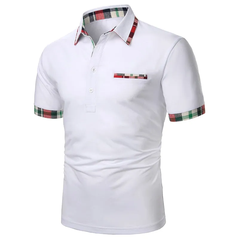 Casual Plaid Men's Short Sleeve Tee