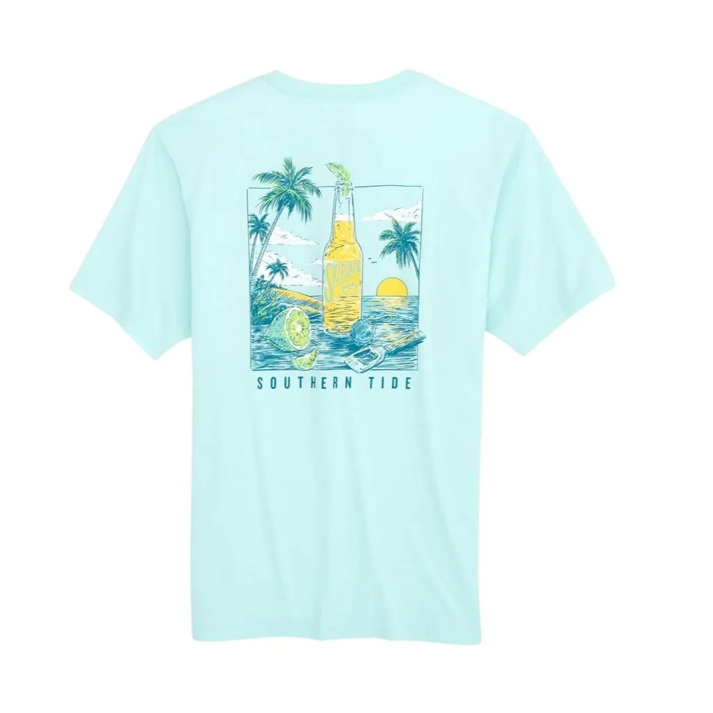 Cerveza Sunset Tee Shirt by Southern Tide