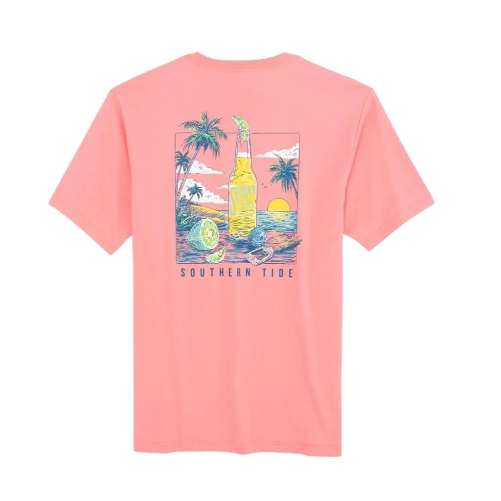 Cerveza Sunset Tee Shirt by Southern Tide