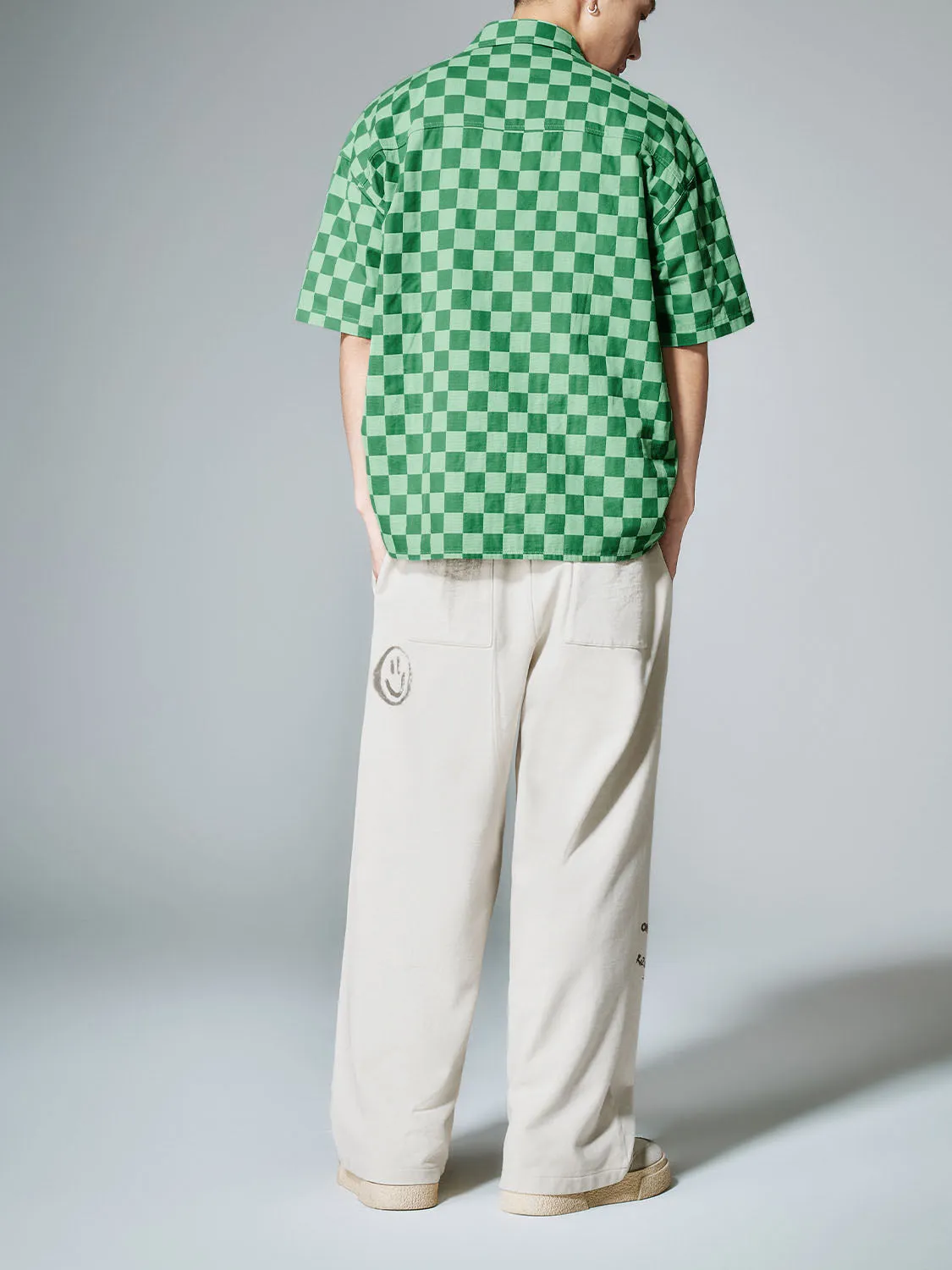 Checkered Pattern Short Sleeve Shirts