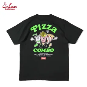 Cookman Tees - Pizza Combo : Black