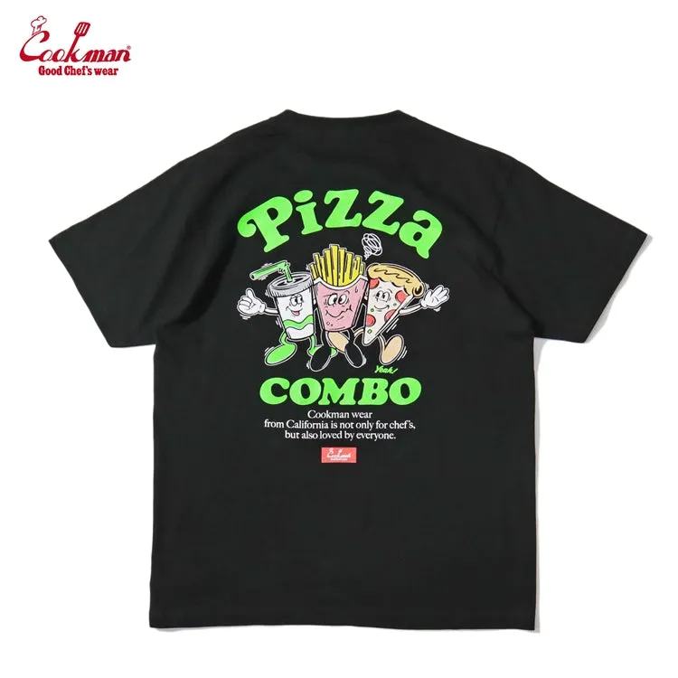 Cookman Tees - Pizza Combo : Black