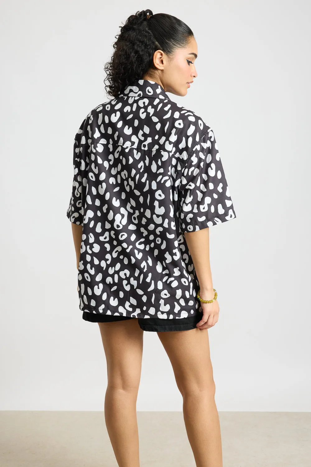 Cow Print Women's Resort Shirt