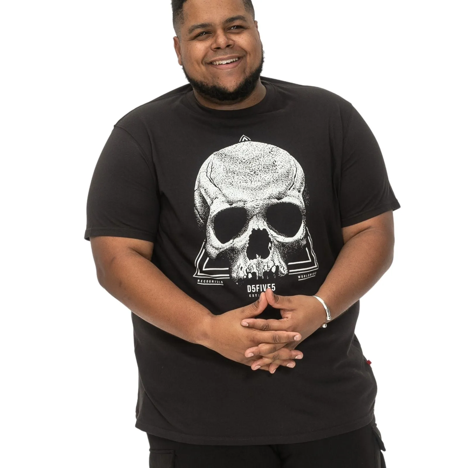 D555 Mens Hucknall Big & Tall Graphic Short Sleeve T-Shirt