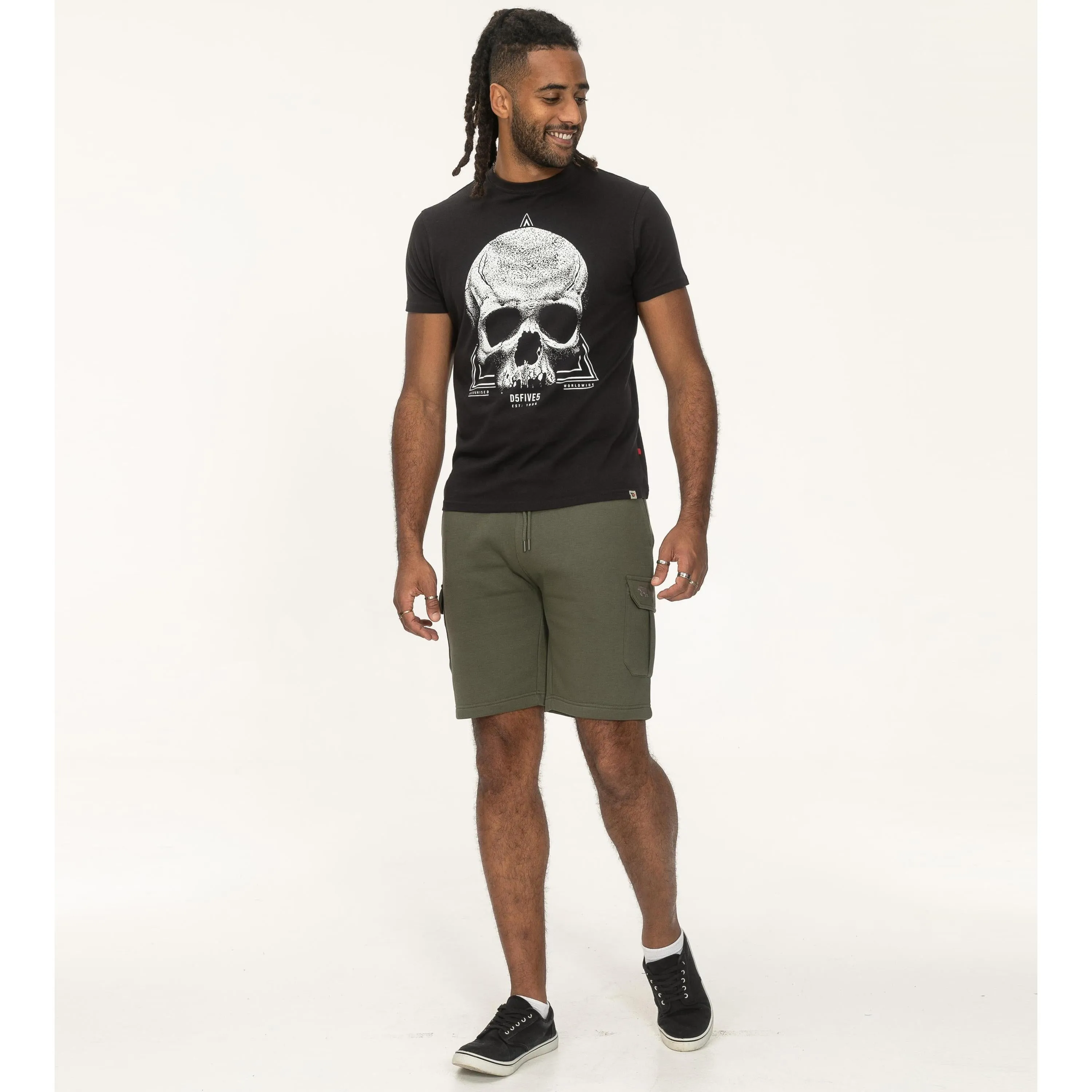 D555 Mens Hucknall Big & Tall Graphic Short Sleeve T-Shirt