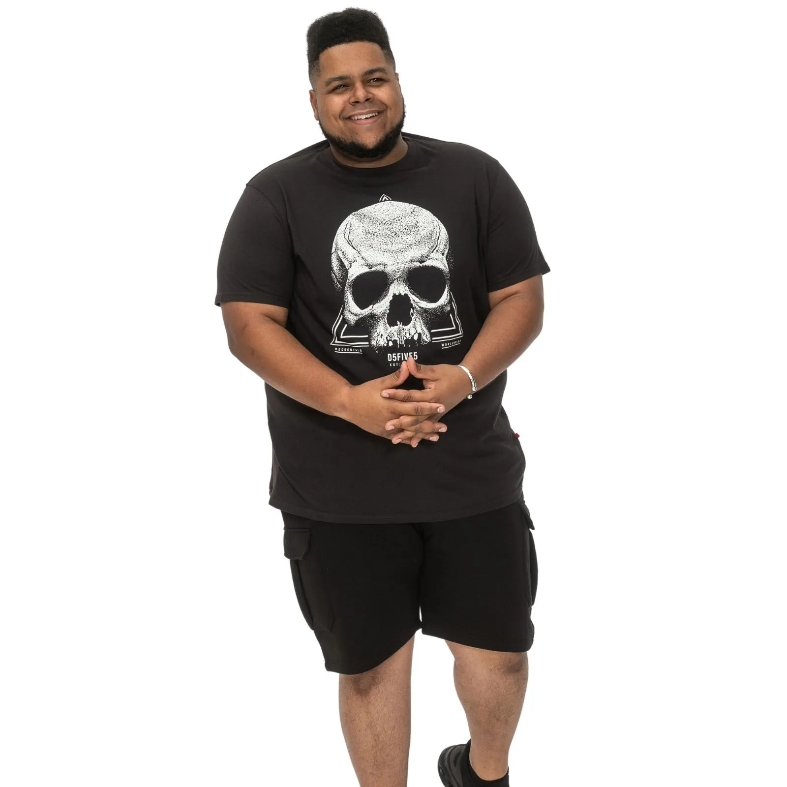 D555 Mens Hucknall Big & Tall Graphic Short Sleeve T-Shirt