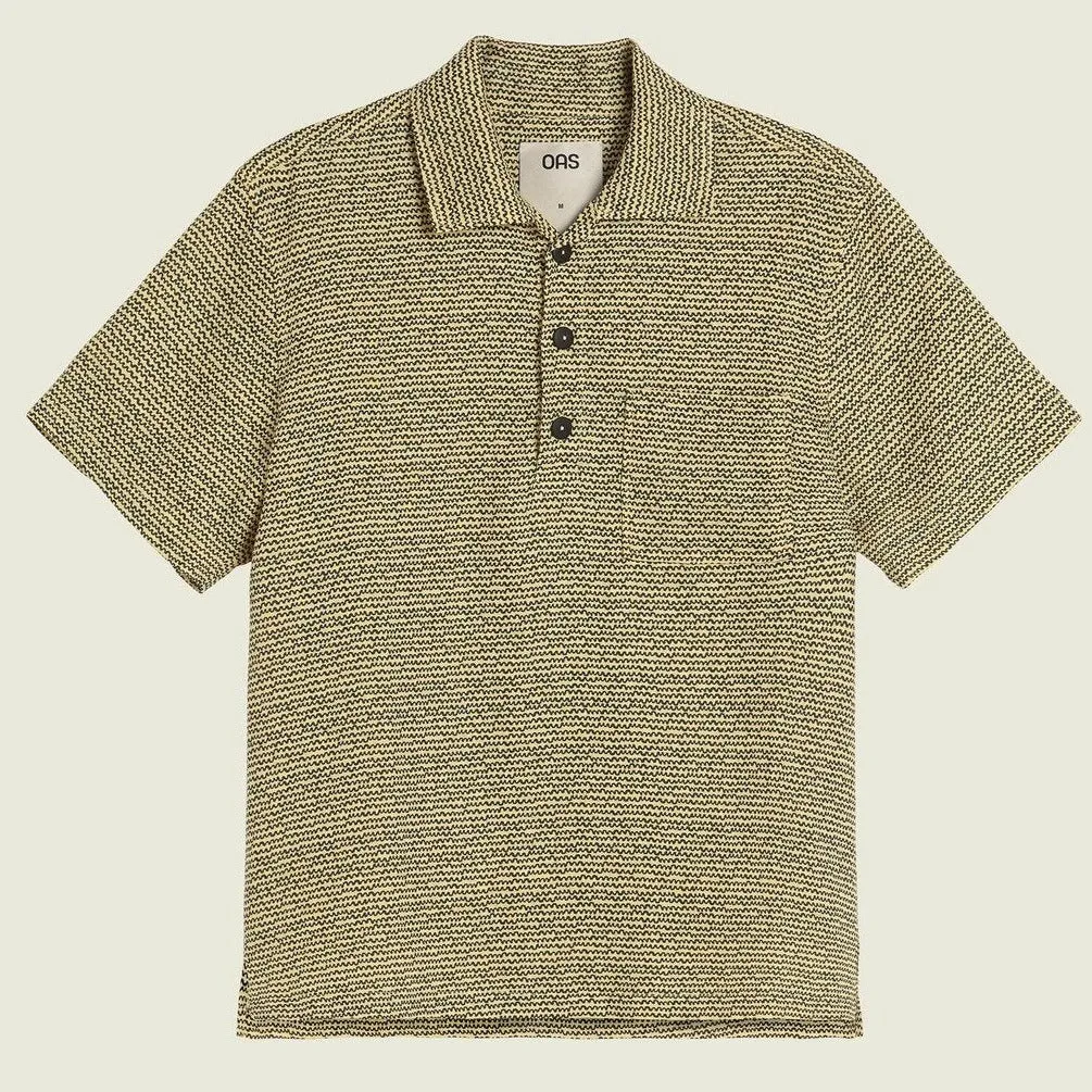 Dimi Girona Linen Shirt: Black & Ecru