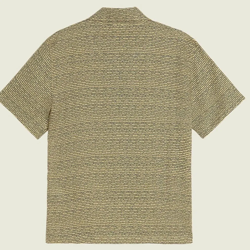 Dimi Girona Linen Shirt: Black & Ecru