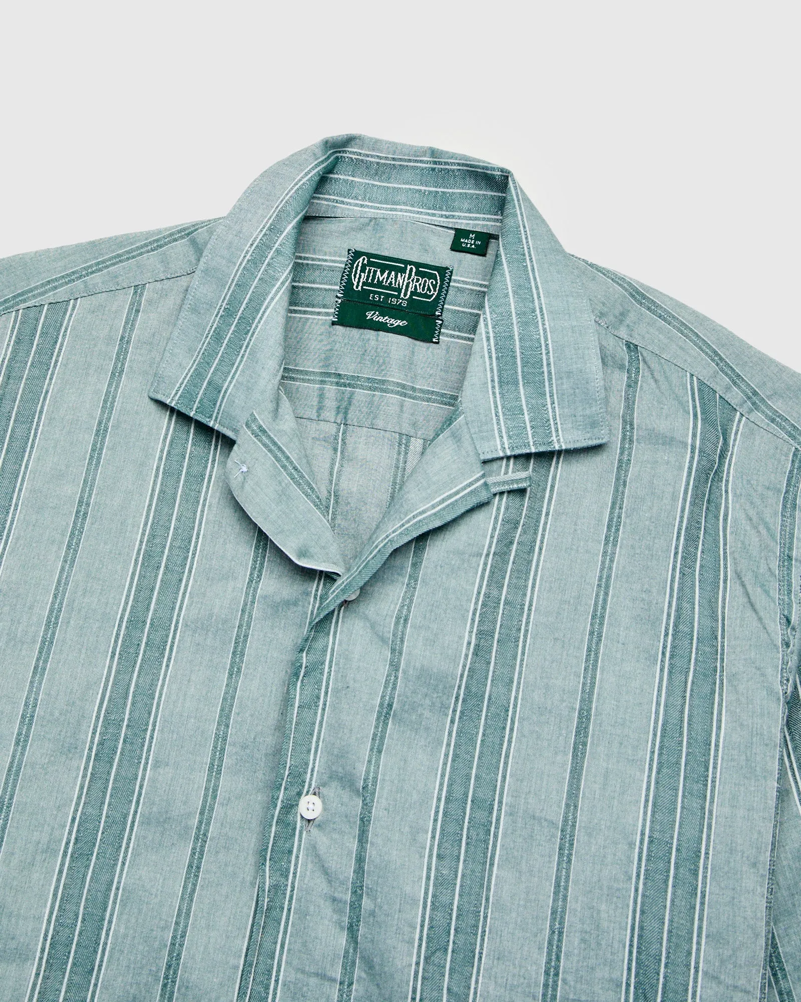 Dobby Camp Shirt in Green