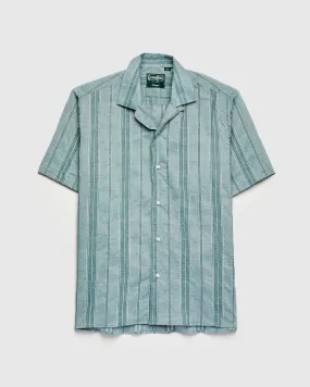 Dobby Camp Shirt in Green