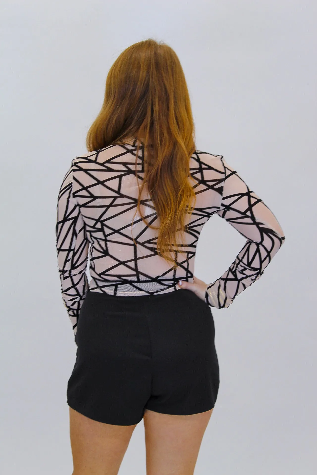 Dramatic Abstract Mesh Top