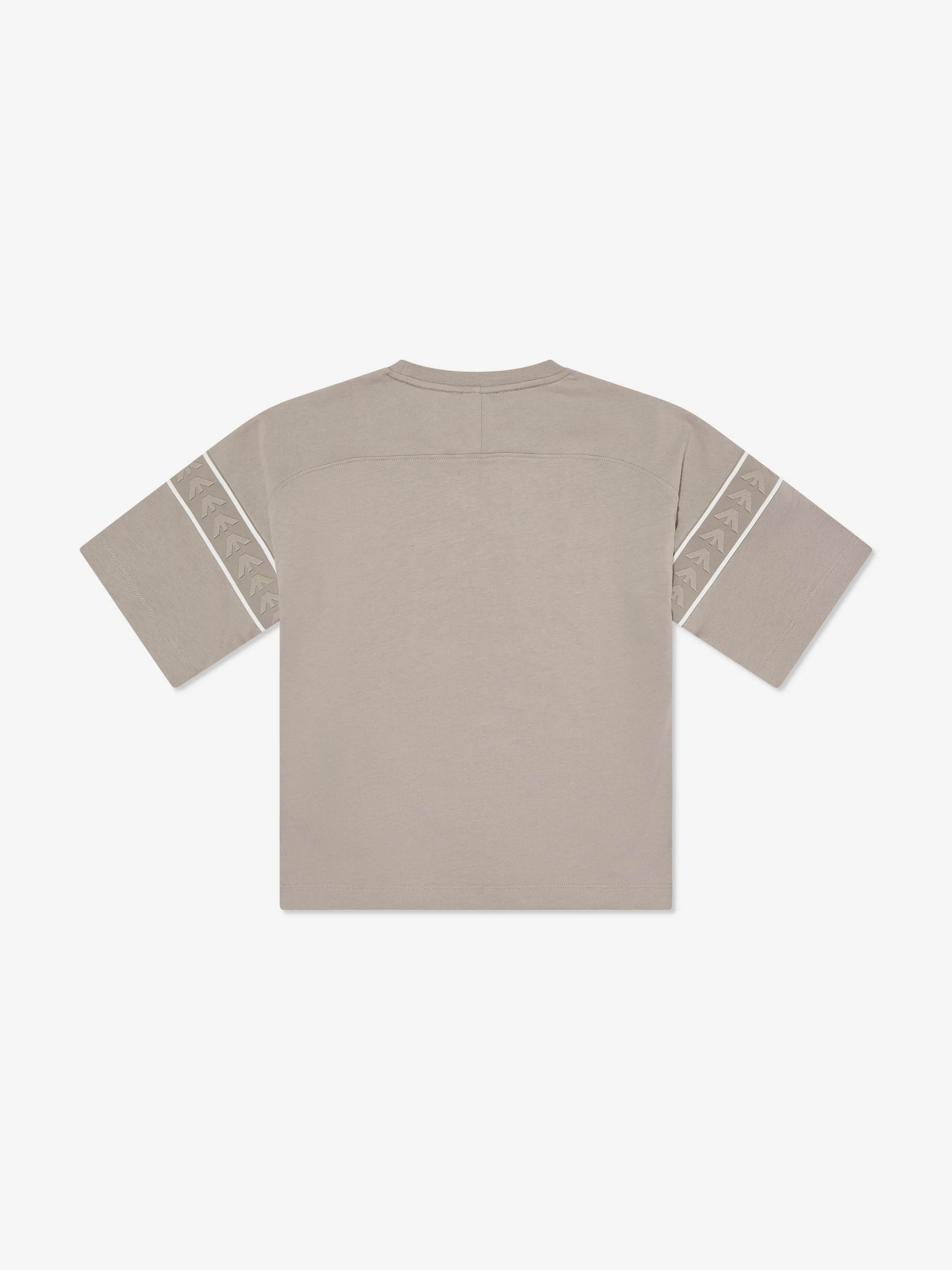 Emporio Armani Boys Logo T-Shirt in Beige