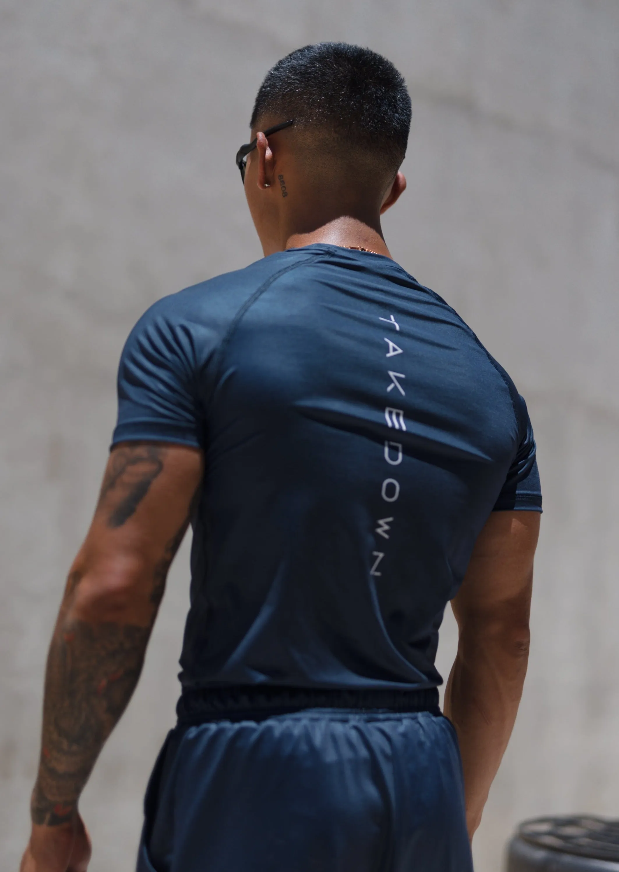 Essential Navy Fight Kit (Fight Short & Rashguard Bundle)
