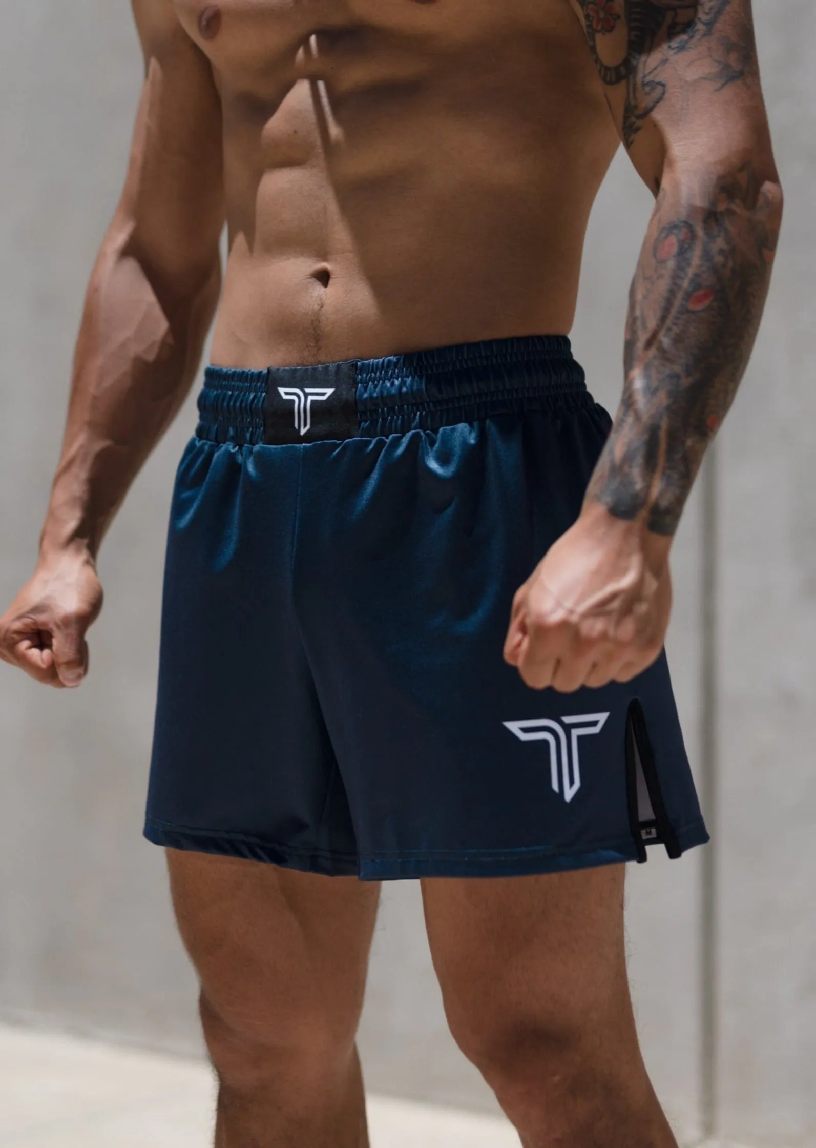 Essential Navy Fight Kit (Fight Short & Rashguard Bundle)