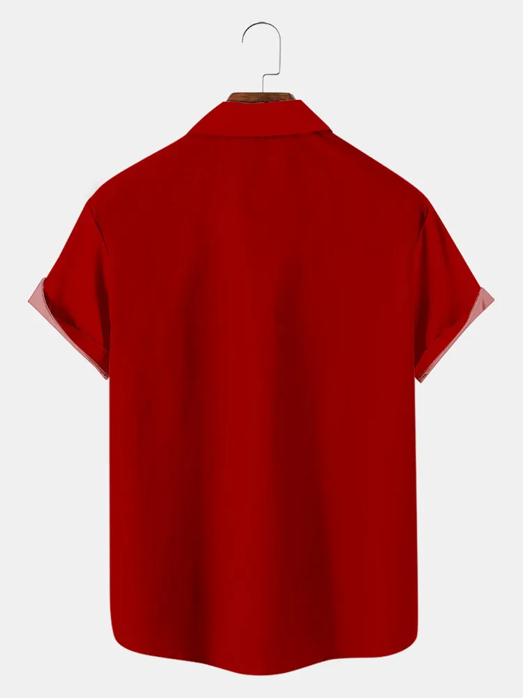 Fydude Men'S Christmas Krampus Printed Shirt