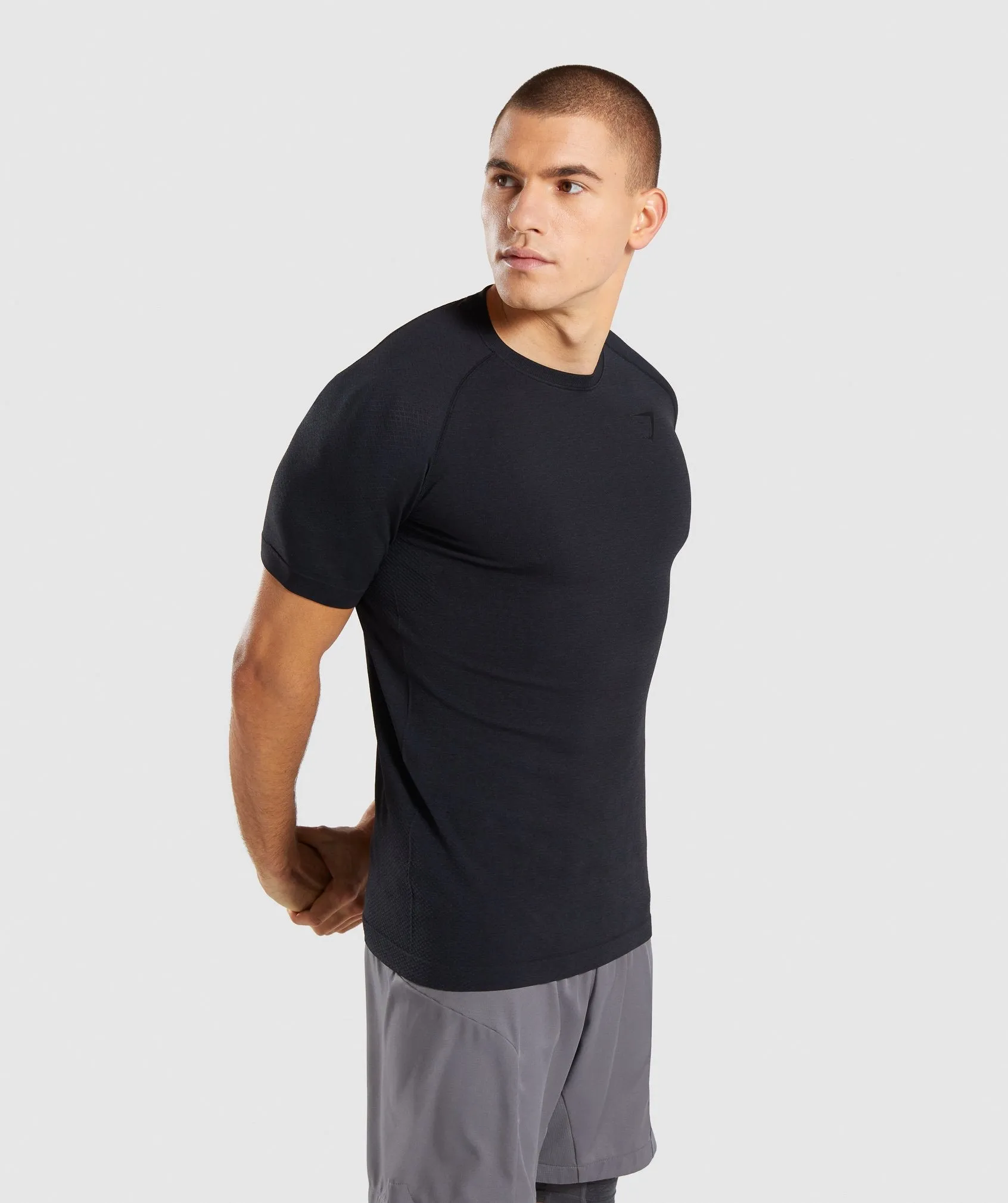 Gymshark Define Seamless T-Shirt - Black Marl