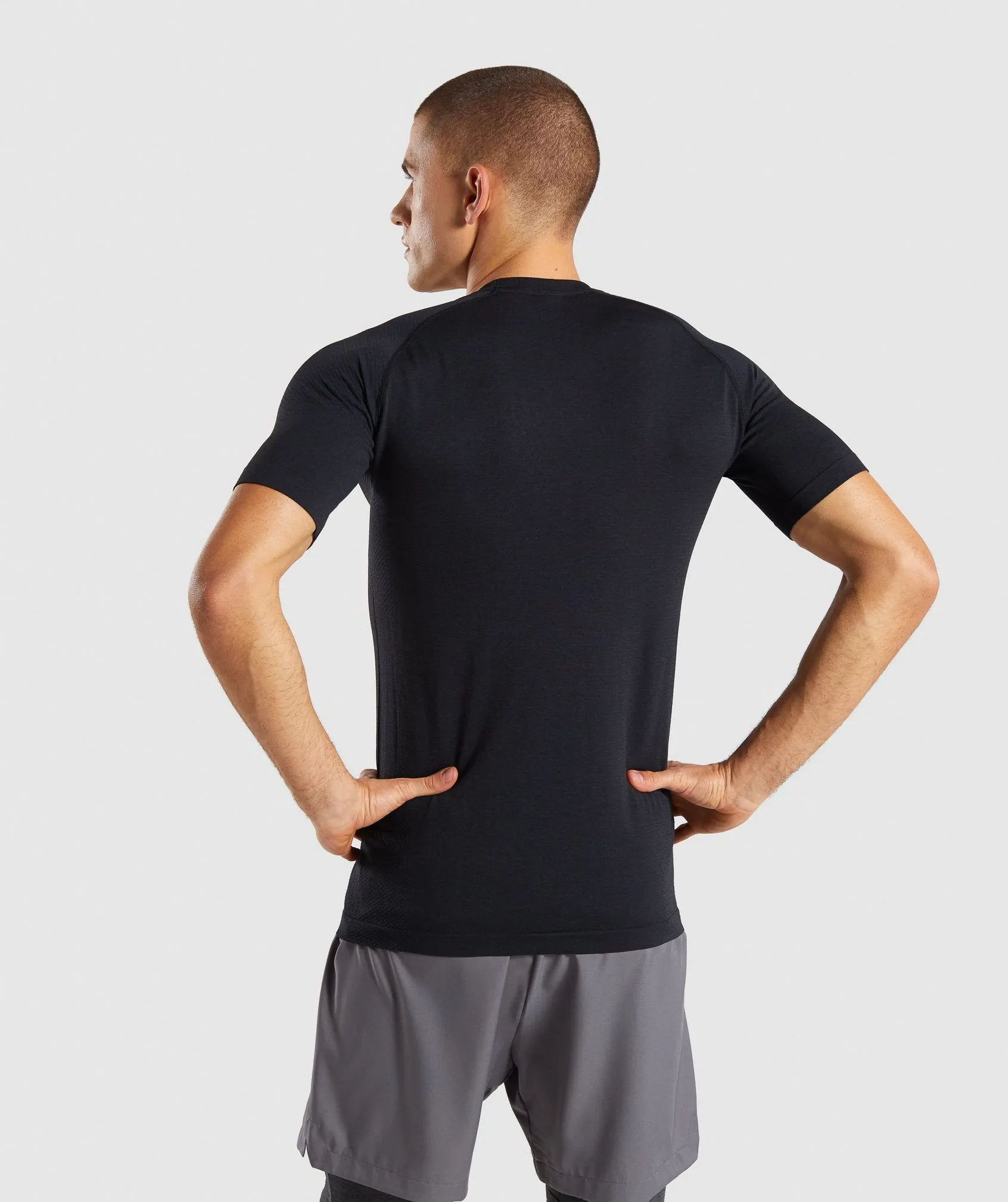 Gymshark Define Seamless T-Shirt - Black Marl