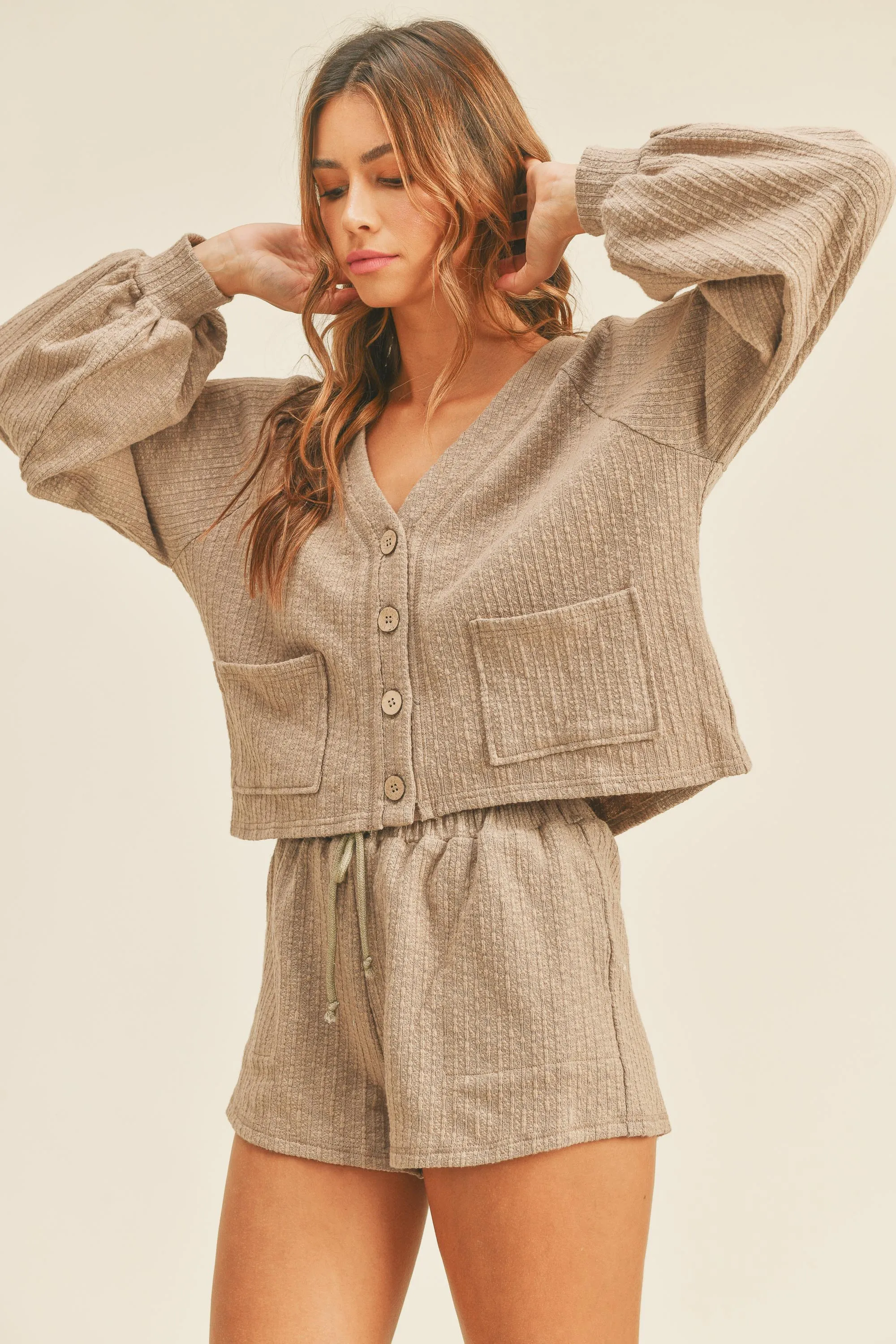 HALEY CASUAL CARDIGAN SET
