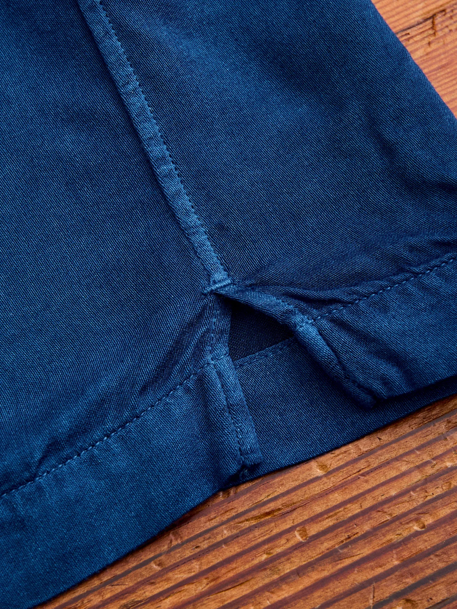 Hand-Dyed Short Sleeve Shirt in Indigo