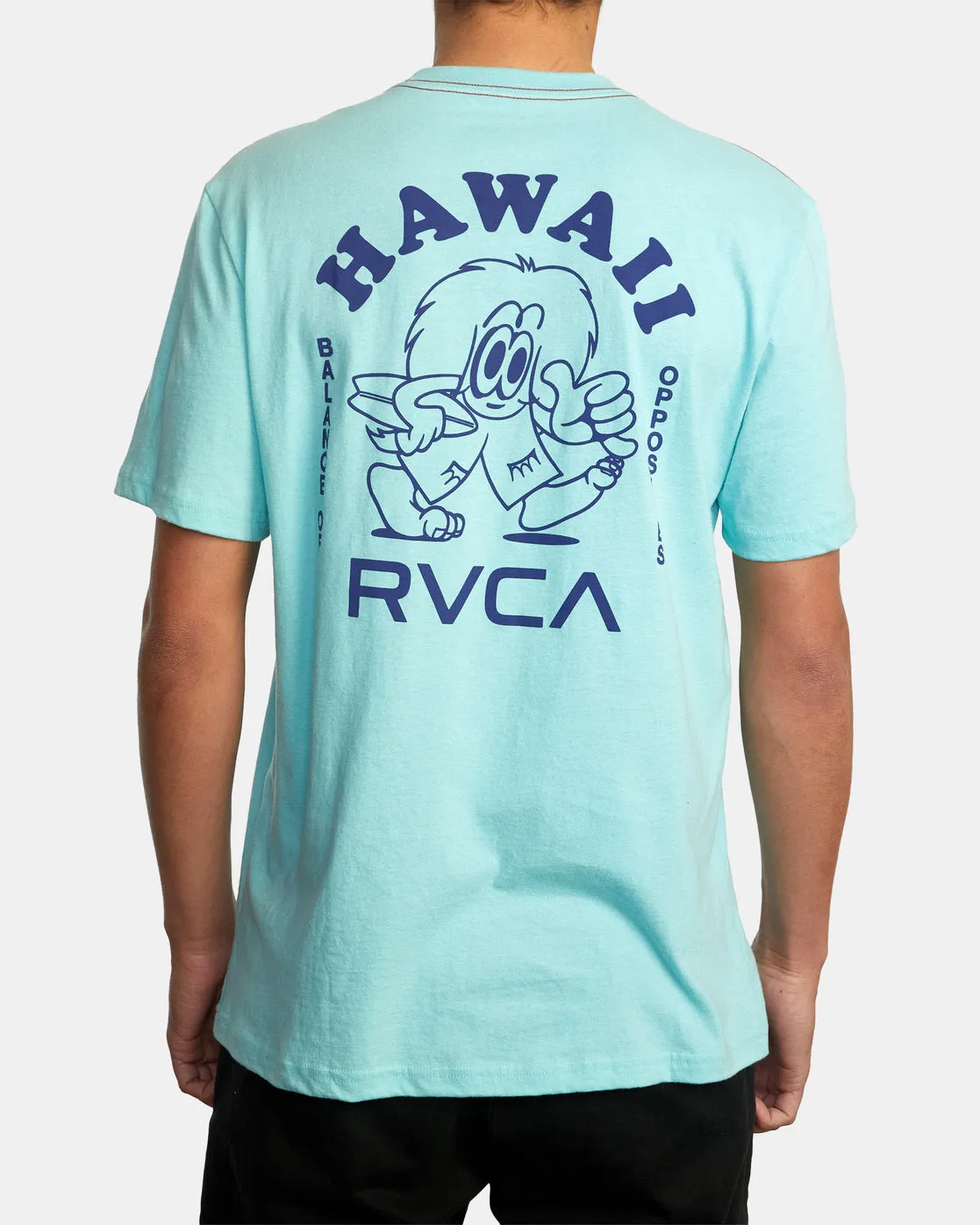 Hawaii Cousin D Tee - Aqua Haze