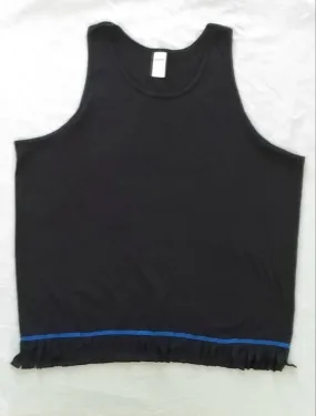 Hebrew Israelite Tank Top with Fringes (Black)