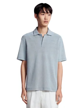 Honeycomb Short Sleeve Polo | Navy