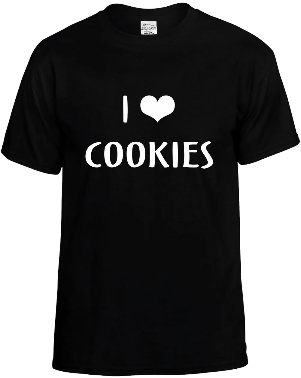 I Love Heart Cookies Unisex T-Shirt Novelty Graphic Tee Shirt